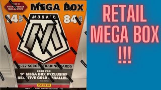 2021-22 Panini Mosaic FIFA Road to World Cup Soccer Retail Mega Box Break and Review