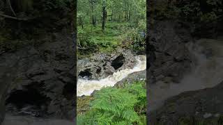 When the Waterfall chases you on the West Highland Way. #visitscotland #scotlandtourism