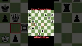 2 moves checkmate puzzle #chess #rapid #blitz #checkmate #chessgame #chesstraps #chesstricks #shorts