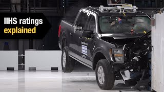 2023 large pickup truck IIHS ratings explained