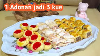 1 ADONAN cuma 1/2 kg jadi 3 JENIS kue kering