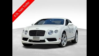 2013 Bentley Continental GT V8 4.0L Turbo 500 HP For Sale Walk-Around Quick Tour Carmel Motors Indy