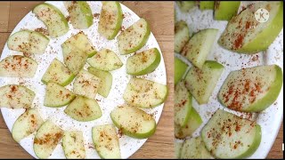 green apple chat #spicy #Taste street food #shorts