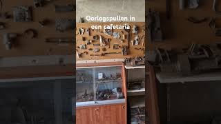 Oorlogspullen in een cafetaria #urbanexplorer #oorlog #cafetaria