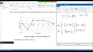 Graphical Method of Rectilinear  Motion Example 2