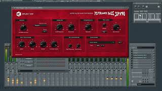 Psytrance Bass SPX90 plugin VST synthesizer.  Psytrance bass presets overview