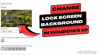 How to Change Lock Screen Wallpaper in Windows 10/11 | Personalize Your Welcome Screen 🌄