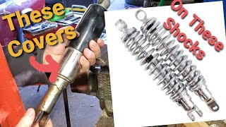 New SuperHawk Shocks - Transfering Vintage Honda Spring Covers