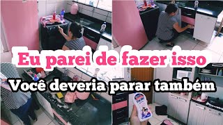 Depois que fiz isso nosso orçamento mudou/Faxina na cozinha.#dailyvlog