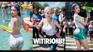 [4K Ai Lookbook]  WaterBomb, WaterGun, WaterPlay, Fashion, Lookbook, 워터밤, 물총,물놀이, 패션