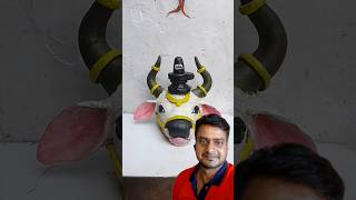 nandi with shiv shambhu making #clayart #shortvideo #viral#shorts #trendingshorts #ytshorts