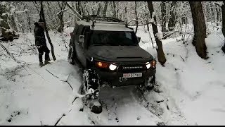 Toyota FJ CRUISER vs Nissan Patrol vs УАЗ Off Road . Зимние покатушки лес, грязь, снег, бездорожье