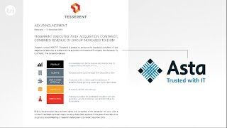 Tesserent Ltd (ASX:TNT) Combined Revenue for 2018 Exceeds Expectations