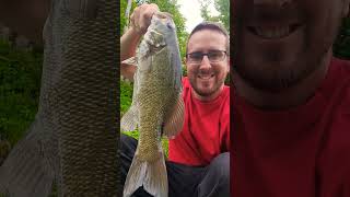 Releasing a nice smallie!! #smallmouthbassfishing