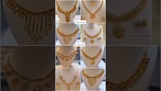 Lightweight Gold Necklace set design #goldnecklace #shortvideo #shorts #necklace #trending