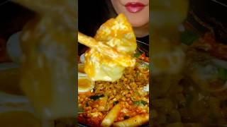 BULDAK CARBO NOODLES #asmr #koreanfood #buldak #foodie #dumplings