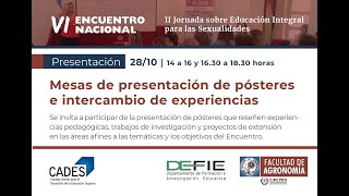 28-10-2020 VI Encuentro Nacional - II Jornada sobre Educación Integral para las Sexualidades PARTE 1