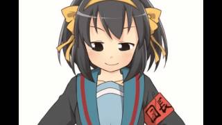 Suzumiya Haruhi Меланхолия Харухи Судзумии gif