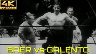 Max Baer (USA) vs Tony Galento (USA) | KNOCKOUT Boxing Fight | 4K Ultra HD