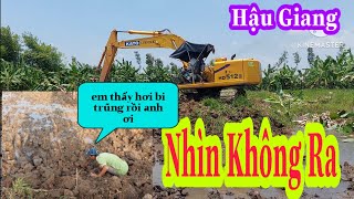 Xe Cuốc miền tây_máy đào kato lấy mặt bằng riết nhìn không ra luôn rồi 😂😂