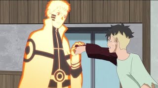 كاواكي يلتقي ناروتو،كاواكي يدخل عائله ناروتو😆|Kawaki meets Naruto, Kawaki enters Naruto family❤️