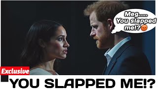 CAMERA CATCH: Meghan attempting to slap Harry for daring to interrupt her During CBS interview.