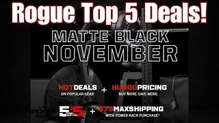 Top 5 Rogue Fitness Matte Black Friday November Deals - So FAR, if they last