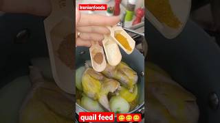 How to prepare quail food in just 10 minutes