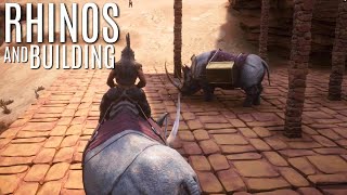 TAMING RHINOS and Tier 3 Building - Conan Exiles - Part 2