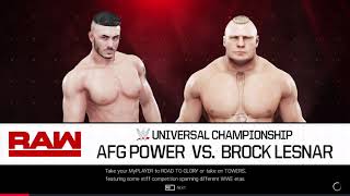 WWE 2K19 My Career Mode - Ep 19- Match Against Brock Lesnar