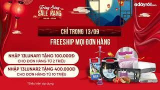 🌟 13/09 - FREESHIP MỌI ĐƠN HÀNG – TẶNG CODE ĐẾN 400.000Đ 💛