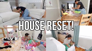 HOUSE RESET! EXTREME CLEAN, DECLUTTER & ORGANIZE WITH ME | TAKING APART FURNITURE, LAUNDRY, & MORE