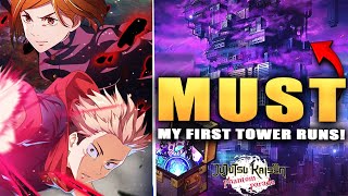 AMAZING REWARDS!!! TOWER CHALLENGES MY FIRST RUNS & EARLY GUIDE!!!! (Jujutsu Kaisen Phantom Parade)