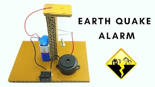 How To Make Earthquake Alarm | DIY Earth quake alarm at home