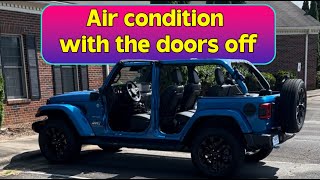 Why I Drive with AC on, Doors and Top Off