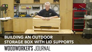 Building an Outdoor Seat and Storage Box with Lid Stay