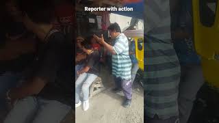 reporter with action pa #shortvideo #shortsfeed #viral #subscribe #shorts