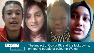 How has COVID-19 affected young people of colour in Wales?