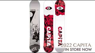 2022 CAPITA SNOWBOARDS AVAILABLE NOW SCOTT STEVENS KEVIN NACKSTROM ARTHUR LONGO KAZU KOKOBU