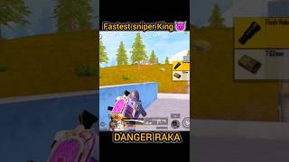 FASTEST😈  DOUBLE SNIPER KING 👑 PUBG BGMI | DANGER RAKA🔥#shorts #short #viral #sniper #trending #pubg