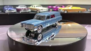 Johnny Lightning 1966 Cadillac Hearse Blue 1/64