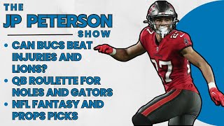 Can #Bucs Beat Injuries & #Lions? | QB Roulette for #Noles & #Gators | #NFL Fantasy and Props Picks