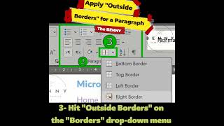 How to Apply Outside Borders on a Paragraph in MS Word