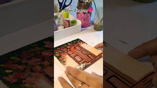 Mini Canvas painting: tutorial #shorts #youtubeshorts #viralvideo #voice #trending #art #painting