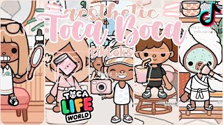 🍓45 minutes of Aesthetic Toca Boca (routines, roleplay, cooking etc.)| Toca Boca