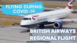 FLYING BRITISH AIRWAYS DURING LOCKDOWN - Edinburgh Airport BA Regional Flight Review During Covid