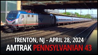 Amtrak Pennsylvanian 43 at Trenton: ACS-64 No. 657 [April 28, 2024]