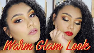 Warm Glam Look Full Tutorial || Look Glam Tonos Cálidos