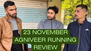 23 November2023 Agniveer Running review by aspirants |Running review by genuine aspirants at Akhnoor