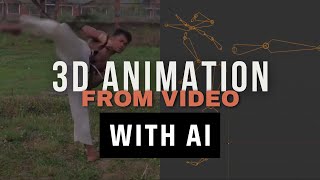 How to make 3d animation from video with AI